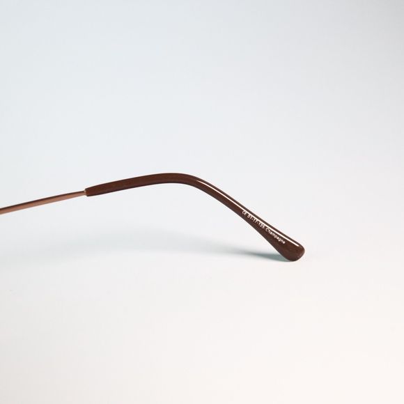 Bend-a-Bout Flex Titanium hinges eyeglasses golden frame 51-17 135 Champagne N14 - Picture 5 of 11